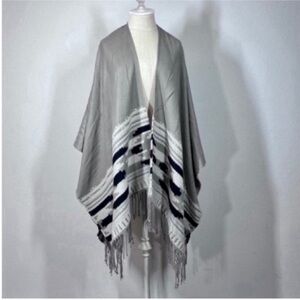 Vince Camuto Gray Wrap with Fringe